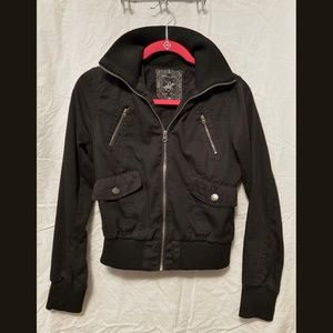 Lightweight Bomber Jacket C: Black S: Small